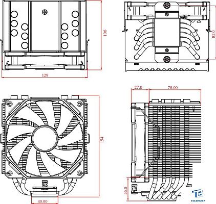 картинка Кулер ID-Cooling SE-226-XT BLACK