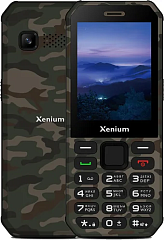картинка Кнопочный телефон Xenium X300 Green camouflage