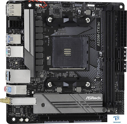 картинка Материнская плата ASRock A520M-ITX/AC