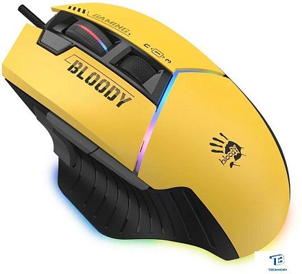 картинка Мышь A4Tech Bloody W95 Max Sport желтый