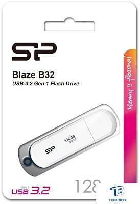 картинка Флэш накопитель Silicon-Power 128GB SP128GBUF3B32V1W