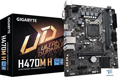 картинка Материнская плата GigaByte H470M H