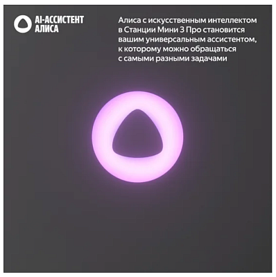картинка Умная колонка Яндекс Станция Мини 3 Про черный YNDX-00059BLK