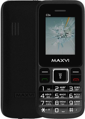 картинка Кнопочный телефон Maxvi C3n Black