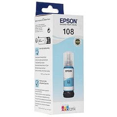 картинка Картридж Epson C13T09C54A 108 светло-голубой