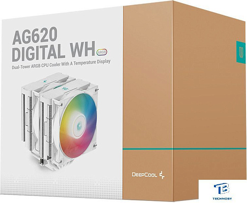 картинка Кулер Deepcool AG620 DIGITAL WH ARGB