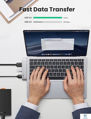 картинка USB хаб Ugreen CM251 60559