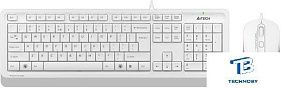 картинка Набор (Клавиатура+мышь) A4Tech Fstyler F1010 белый/серый