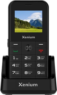 картинка Кнопочный телефон Xenium X718 Black