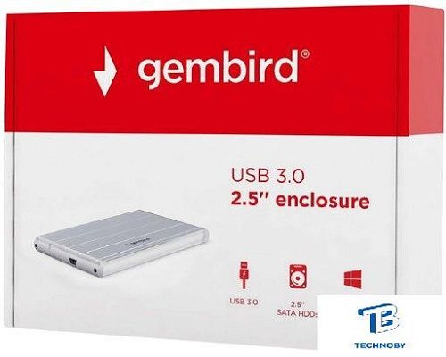 картинка Бокс для накопителей Gembird EE2-U3S-5-S
