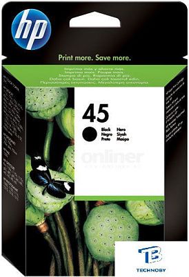 картинка Картридж HP 51645AE 45 черный