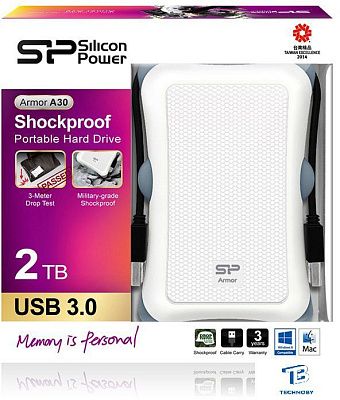 картинка Внешний ж/д Silicon Power 2TB SP020TBPHDA30S3W