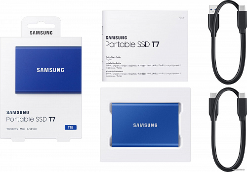 картинка Внешний SSD Samsung T7 2TB MU-PC2T0H/WW