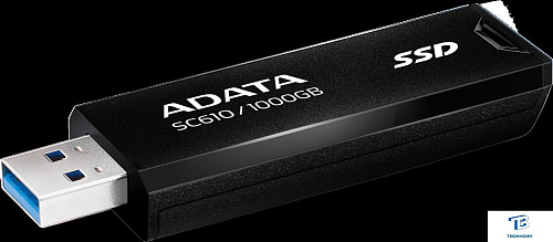 картинка Внешний SSD A-Data 1TB SC610-1000G-CBK/RD