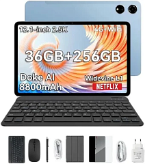 картинка Планшет Blackview Mega 3 LTE 12-256-Blue с чехлом и аксессуарами