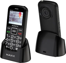 картинка Кнопочный телефон Maxvi B5ds up Black