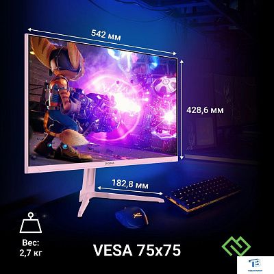 картинка Монитор Digma 24P410F розовый