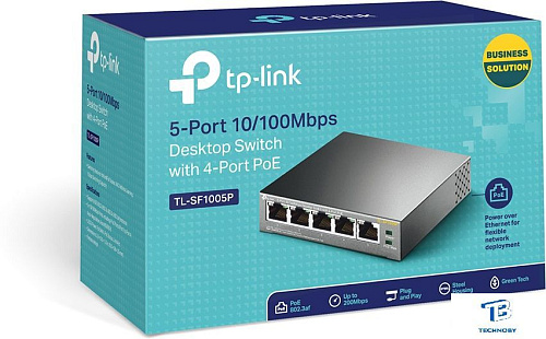 картинка Коммутатор TP-Link TL-SF1005P