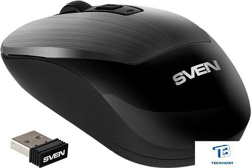 картинка Мышь Sven RX-380W серый металлик