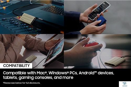 картинка Внешний SSD Samsung T7 1TB MU-PE1T0K