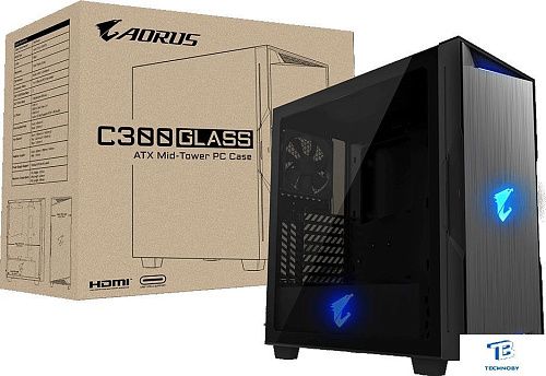 картинка Корпус Gigabyte Aorus C300 Glass GB-AC300G