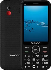 картинка Кнопочный телефон Maxvi B35 Black