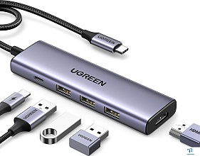 картинка USB хаб Ugreen CM511-15597
