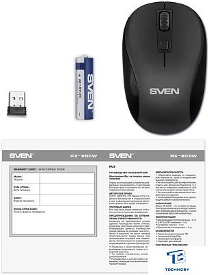 картинка Мышь Sven RX-255W Черный