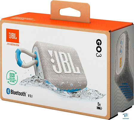 картинка Портативная колонка JBL Go 3 Eco белый