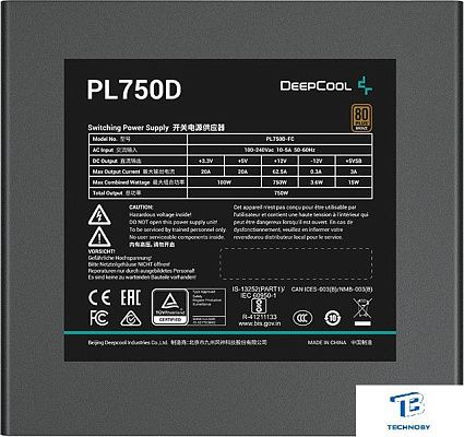 картинка Блок питания Deepcool 750W PL750D