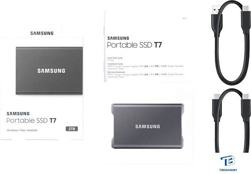 картинка Внешний SSD Samsung T7 2TБ MU-PC2T0T/WW