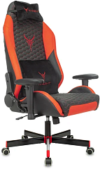 картинка Кресло Бюрократ Knight Neon Черный/красный экокожа