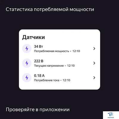 картинка Умная розетка Яндекс YNDX-00540WHT белый