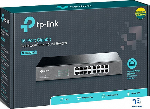 картинка Коммутатор TP-Link TL-SG1016D