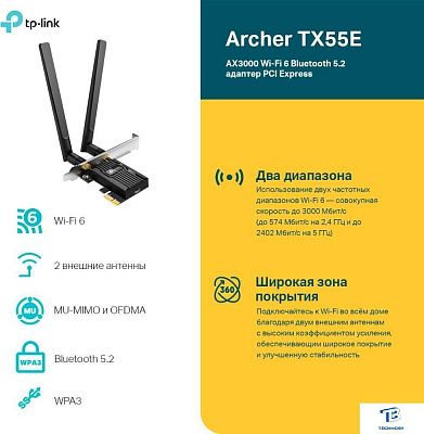 картинка Адаптер Tp-Link Archer TX55E