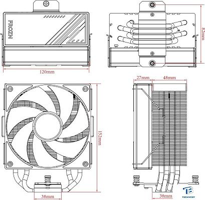 картинка Кулер ID-Cooling FROZN A410 ARGB white