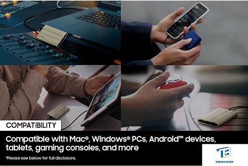 картинка Внешний SSD Samsung T7 1TB MU-PE1T0K