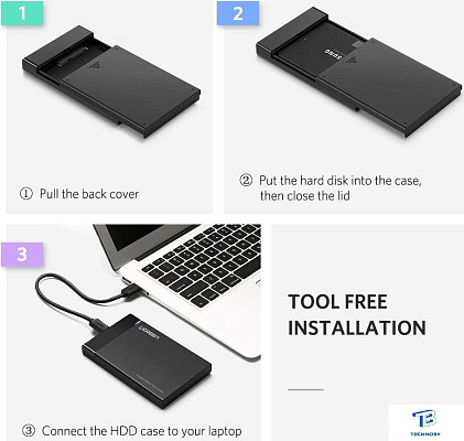 картинка Бокс для накопителей Ugreen US221 50743