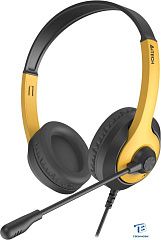 картинка Наушники A4Tech FH100U Черный/желтый