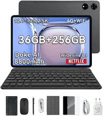 картинка Планшет Blackview Mega 3 LTE 12-256-Grey с чехлом и аксессуарами