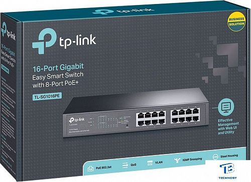картинка Коммутатор TP-Link TL-SG1016PE