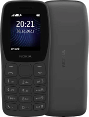 картинка Кнопочный телефон Nokia 105 TA-1416 CHARCOAL BLACK