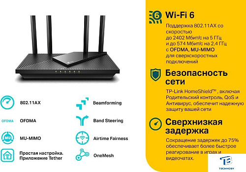 картинка Маршрутизатор TP-Link Archer AX55