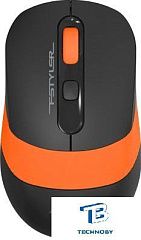 картинка Мышь A4Tech Fstyler FG10 черный/оранжевый