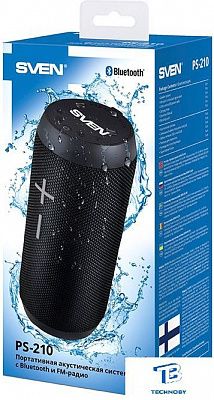 картинка Портативная колонка Sven PS-210 Черный
