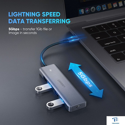 картинка USB хаб Ugreen CM219 70336