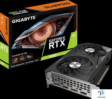 картинка Видеокарта Gigabyte RTX 3060 (GV-N3060GAMING OC-8GD 2.0)