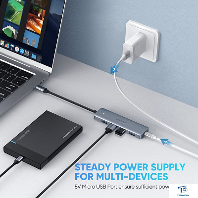картинка USB хаб Ugreen CM219 70336