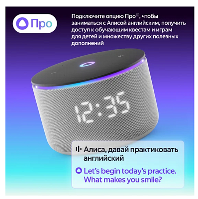 картинка Умная колонка Яндекс Станция Мини 3 Про серый YNDX-00059GRY