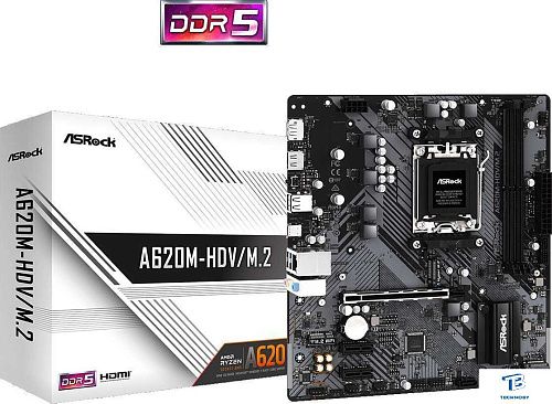 картинка Материнская плата ASRock A620M-HDV/M.2